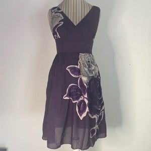 Anthropology lithe floral dress